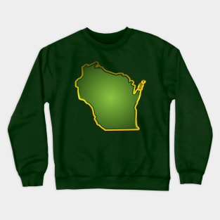 WISCONSIN - GREEN & YELLOW Crewneck Sweatshirt